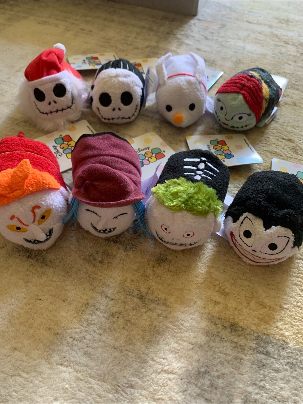 NWT Disney NBC Tsum Tsum Plush Set - Black, White, Red & Green Accents